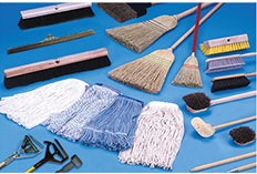 Mops, Brushes, Brooms, Handles, Squeegees & Accessories