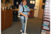 <br />
Rosa finds that the backpack vacuum is both efficient and easy to use in the rooms and halls of Smith Junior High. <br />
