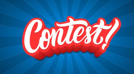 Vector image of the word "contest"