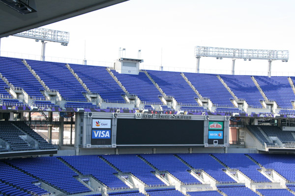 Ravens light up M&T Bank Stadium in red, white and blue to