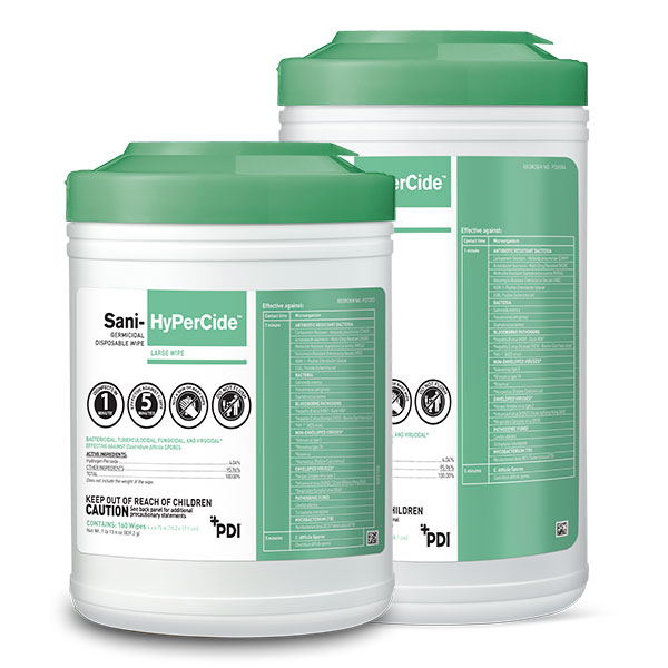   Sani-HyPerCide wipes  